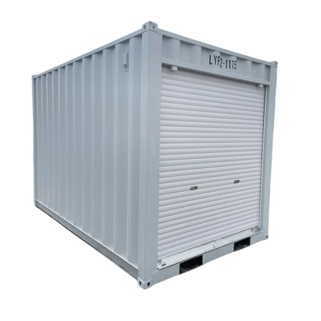 12’ Small Cubic Shipping Container with Roll‑Up Door