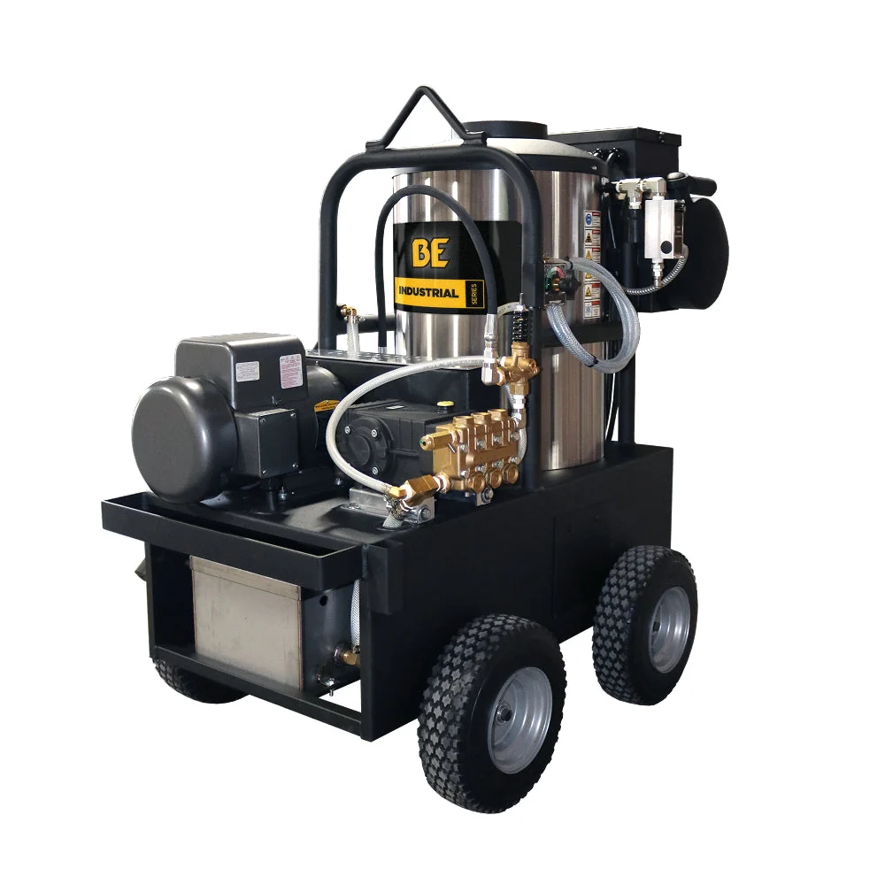 2,300 PSI 4.0 GPM Hot Water Electric Pressure Washer with General Triplex Pump - 15-423