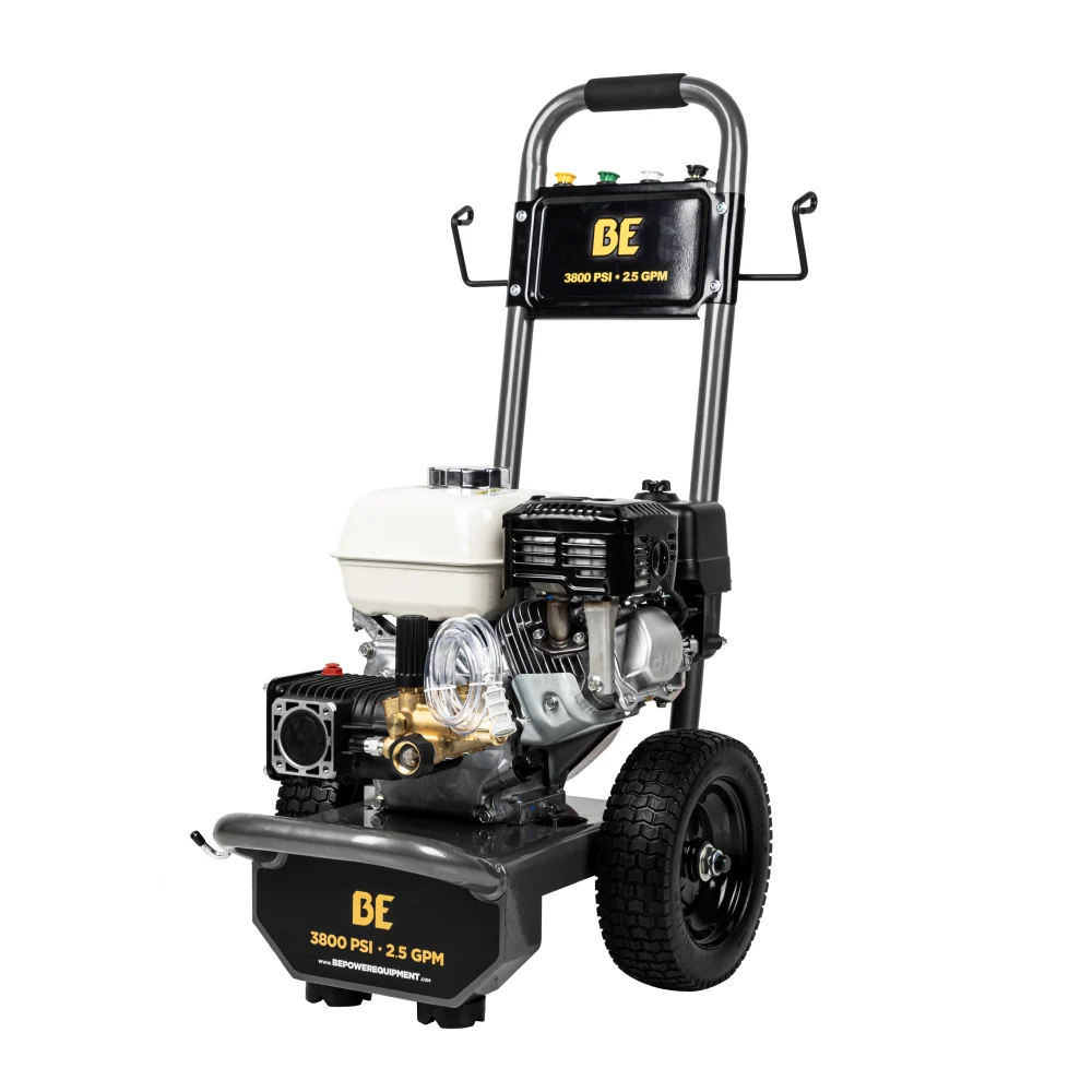 3,800 PSI 2.5 GPM Cold Water Gas Pressure Washer with Honda GX200 Engine and CP Triplex Pump - B3865HA