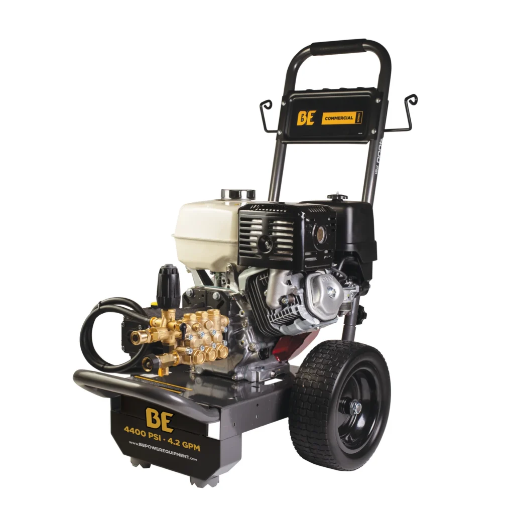 4,200 PSI 4.2 GPM Cold Water Gas Pressure Washer Honda GX390 Engine and General Triplex External Unloader Pump - B4213HGS