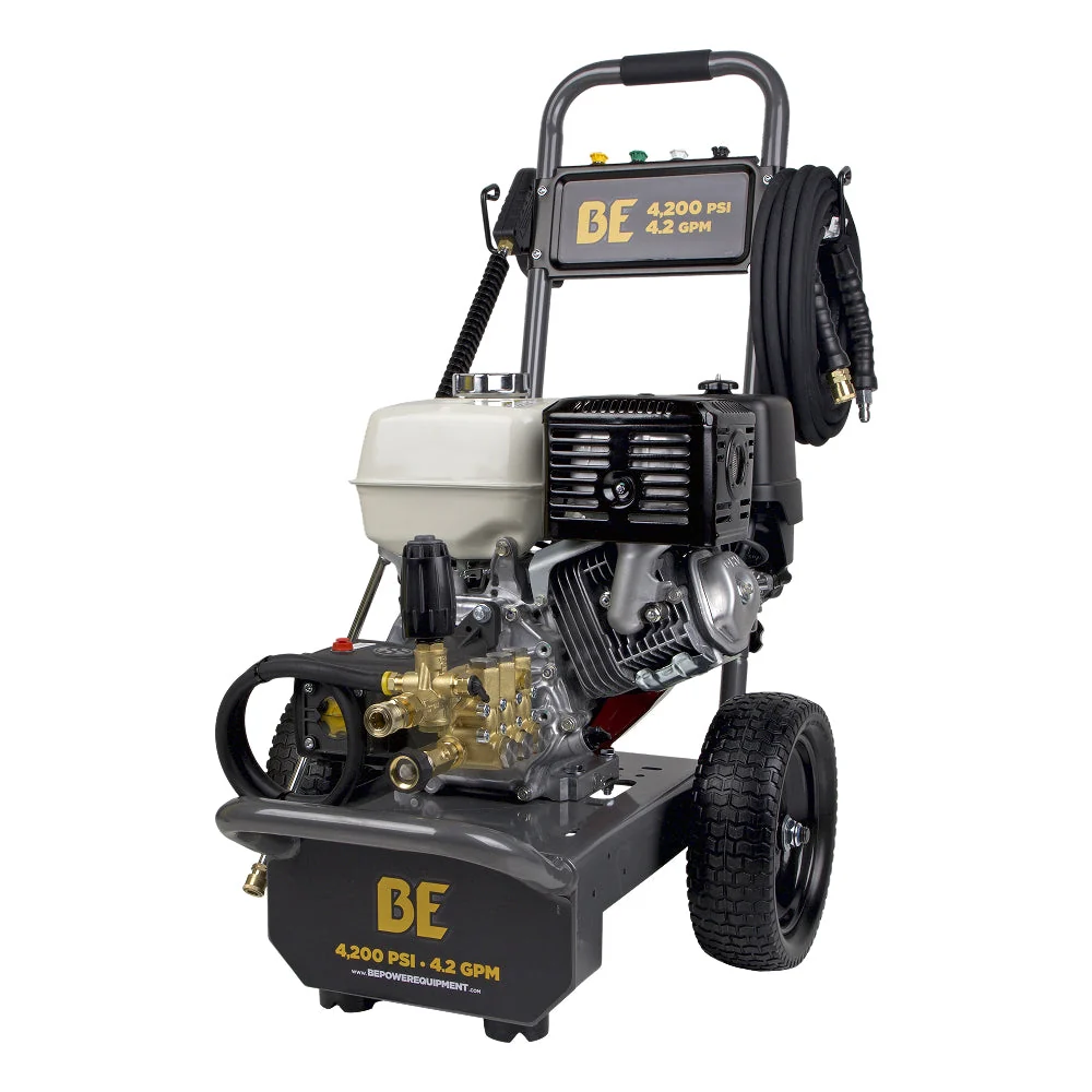 4,200 PSI 4.2 GPM Cold Water Gas Pressure Washer with Honda GX390 Engine and CP Triplex Pump - B4213HAS