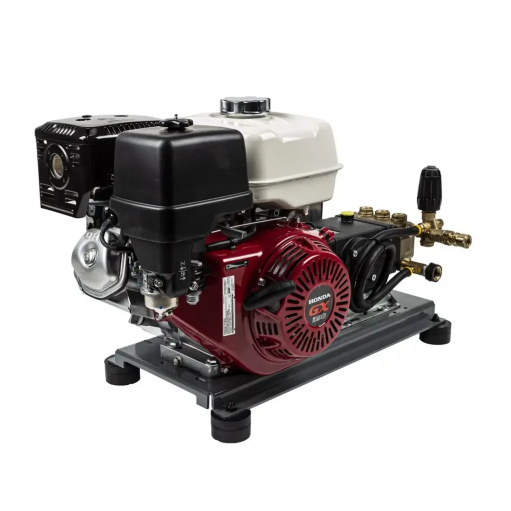 4,200 PSI 4.2 GPM Truck Mount Cold Water Gas Pressure Washer with Honda GX390 Engine and General Belt Drive Triplex Pump - B4213HTBGS