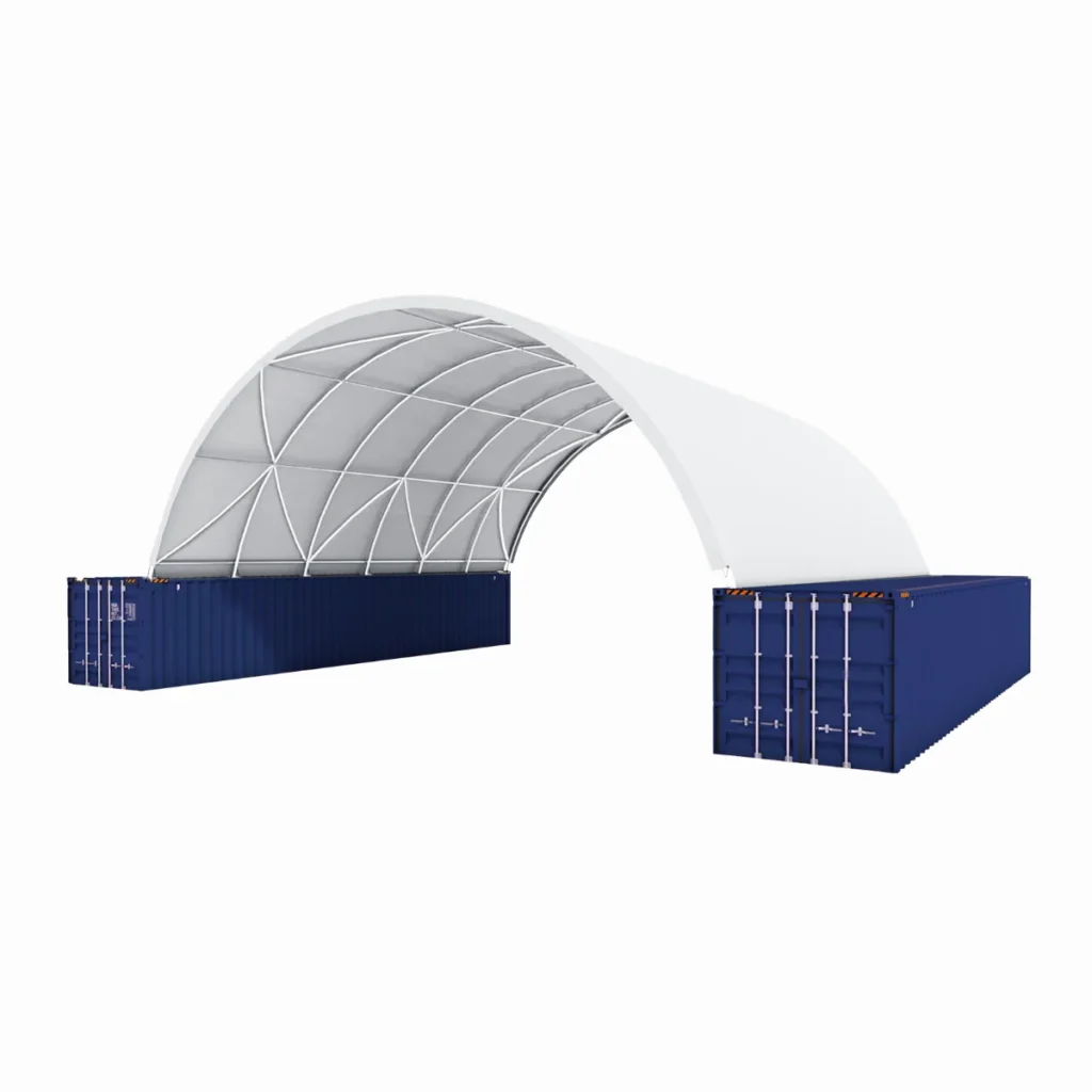 40'x40'x13' Shipping Container Canopy Shelter