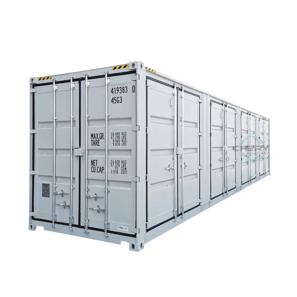 40ft High Cube Container with 4 Side Doors