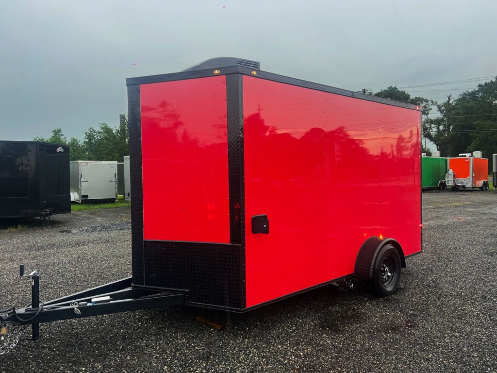 6x12SA Coast to Coast Red Blackout Concession Trailer for Sale
