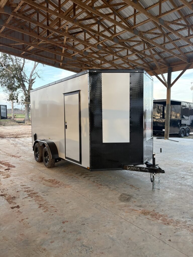 7x14 Tandem Axle Silver Blackout Enclosed Cargo Trailer – Collins Custom Cargo