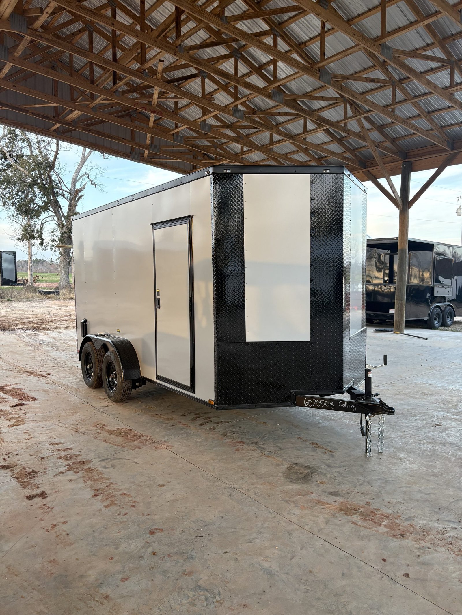 7x14 Tandem Axle Silver Blackout Enclosed Cargo Trailer – Collins Custom Cargo