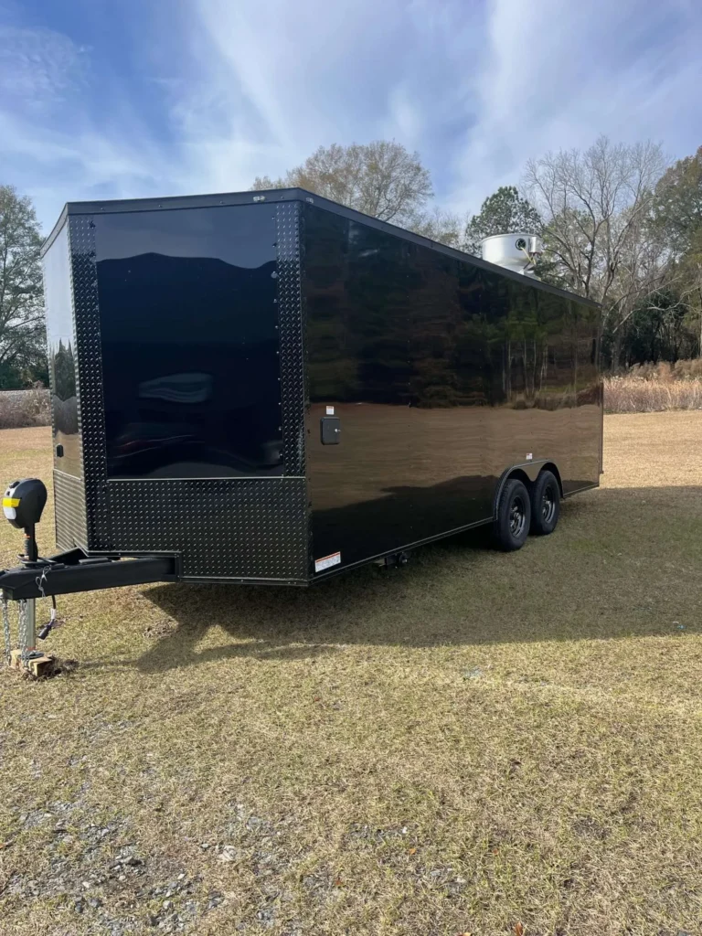 8.5x20 Hook and Line Cargo Fully Equipped Enclosed Concession Trailer for Sale
