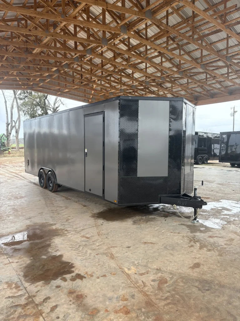 8.5x24 Titanium Cargo Charcoal Blackout Car Hauler Trailer for Sale