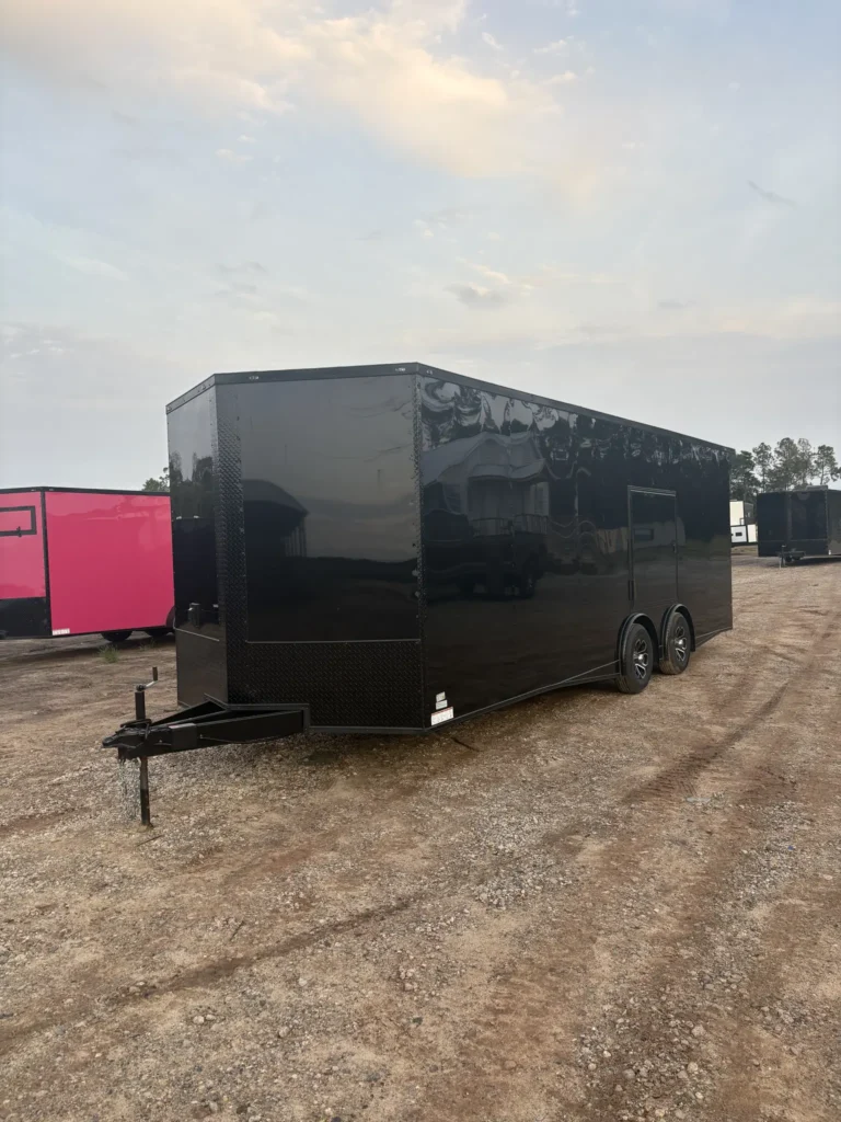 8.5x24TA Coast to Coast Black Blackout Race Trailer for Sale