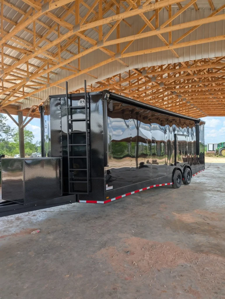 8.5x28TA3 Coast to Coast Black Blackout Race Trailer for Sale