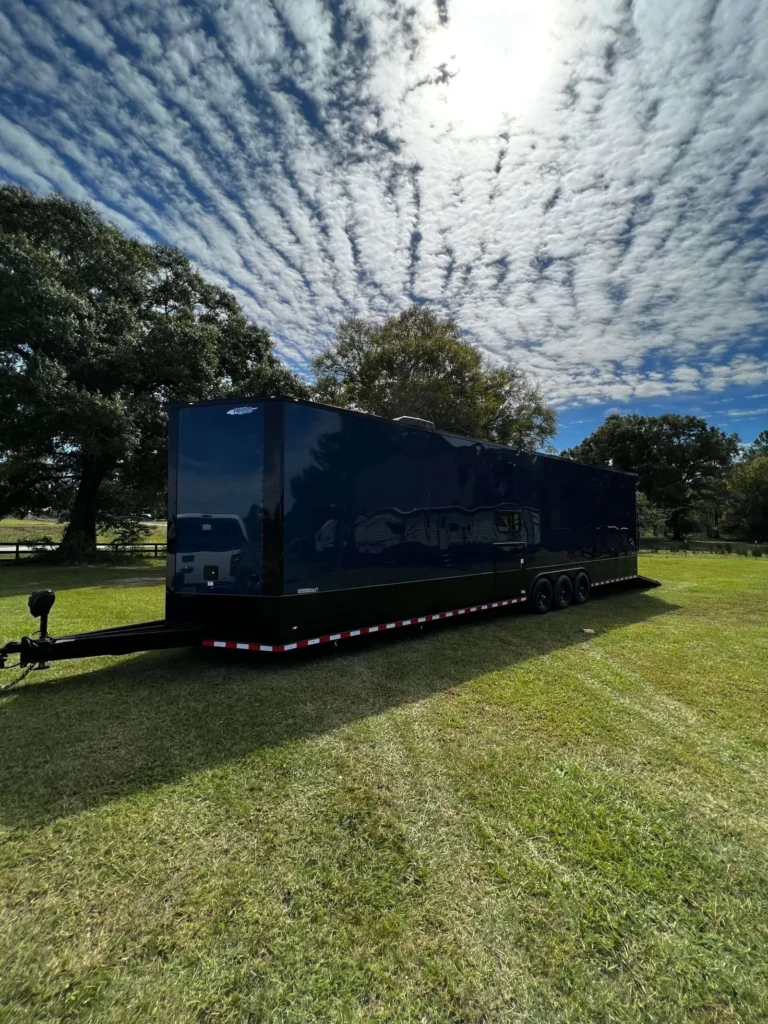 8.5x36 Freedom Trailers Indigo Blue Custom Race Trailer for Sale