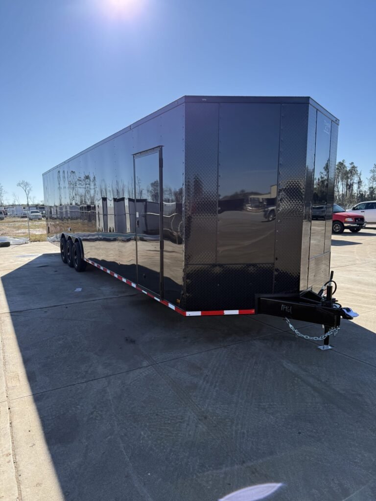 8.5x36 Titanium Cargo Black Blackout Enclosed Cargo Trailer for Sale