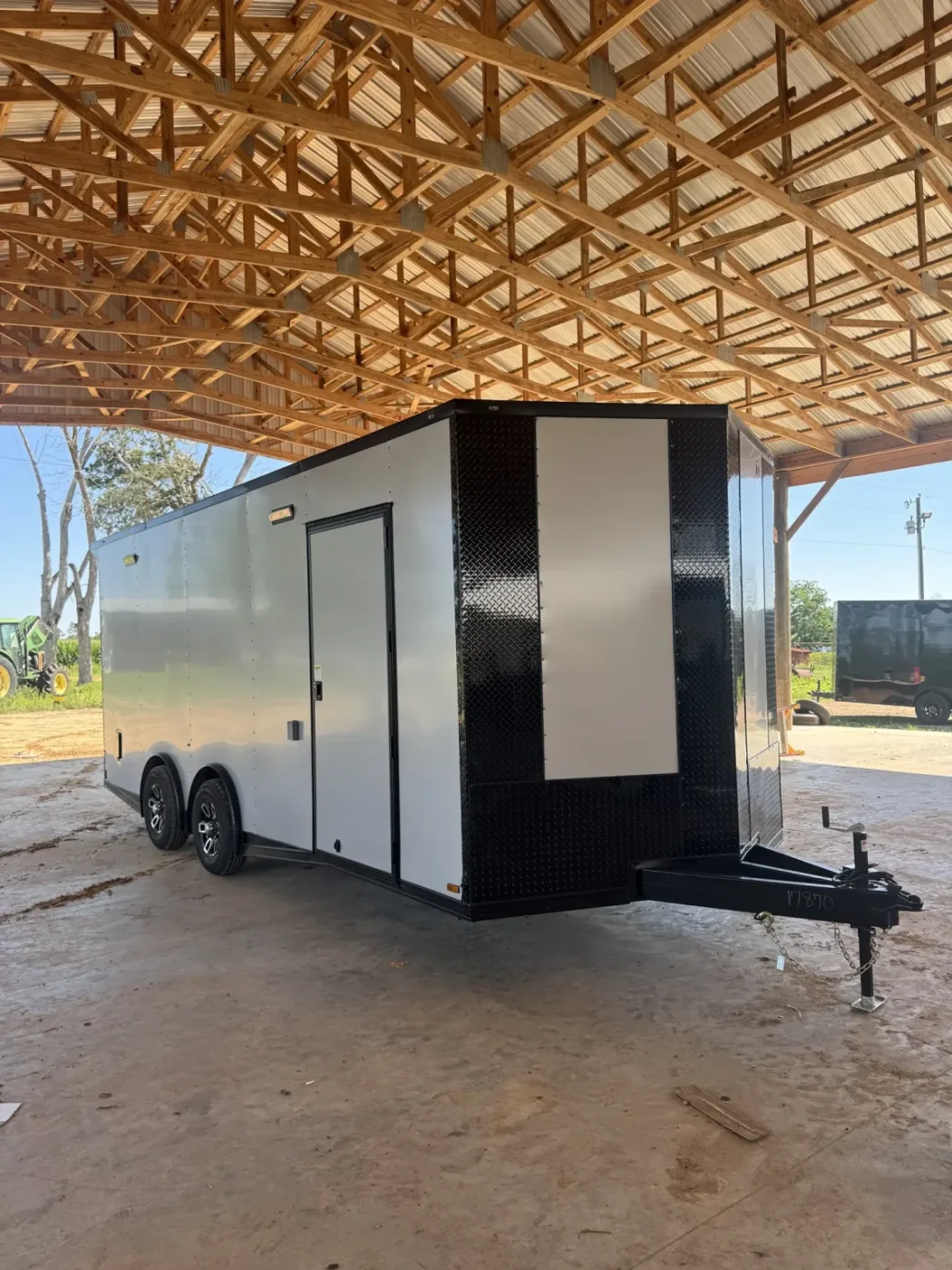 8.5x20TA2 Titanium Cargo Silver Blackout Race Trailer for Sale – product view 2