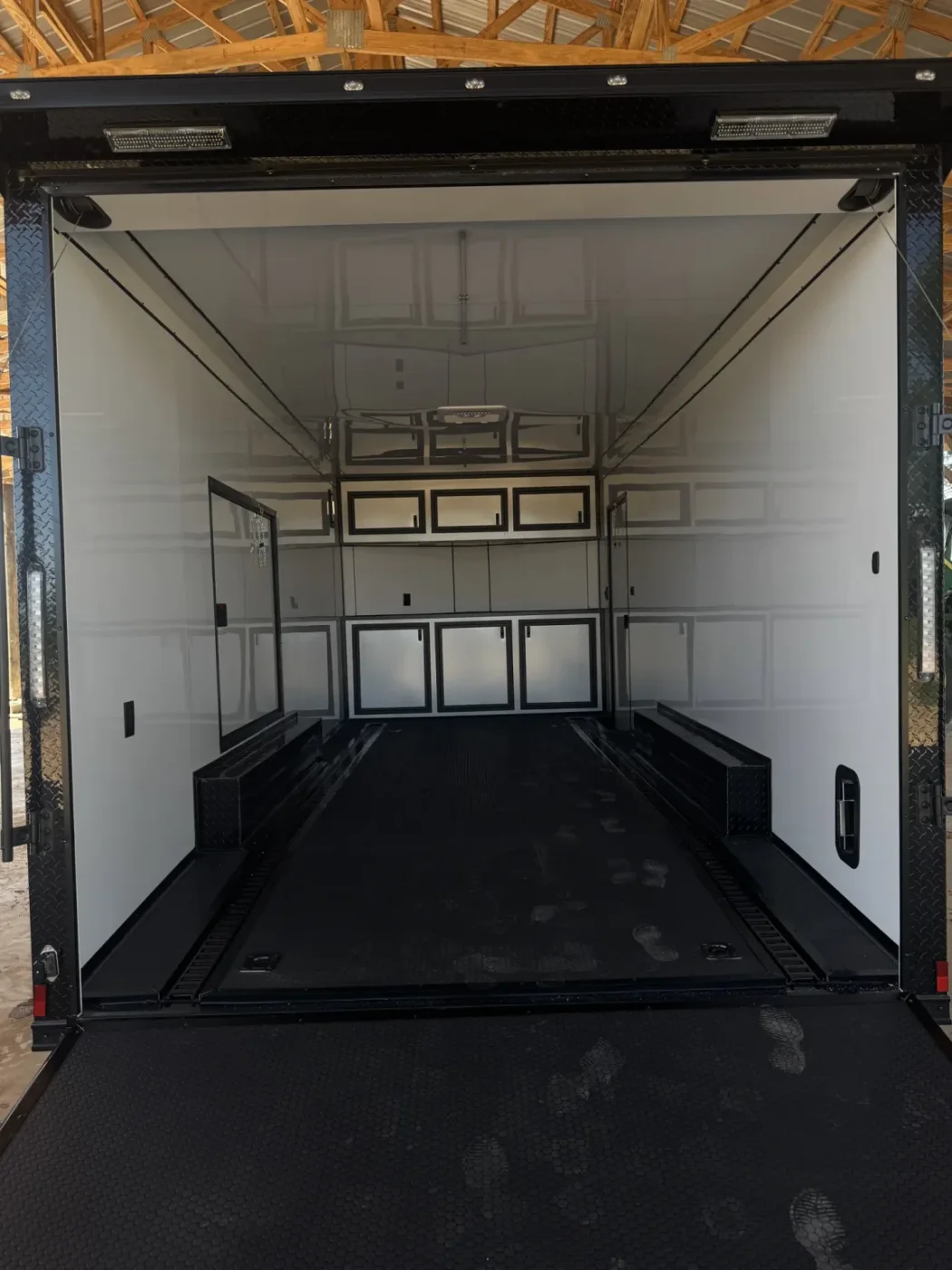 8.5x20TA2 Titanium Cargo Silver Blackout Race Trailer for Sale – product view 4