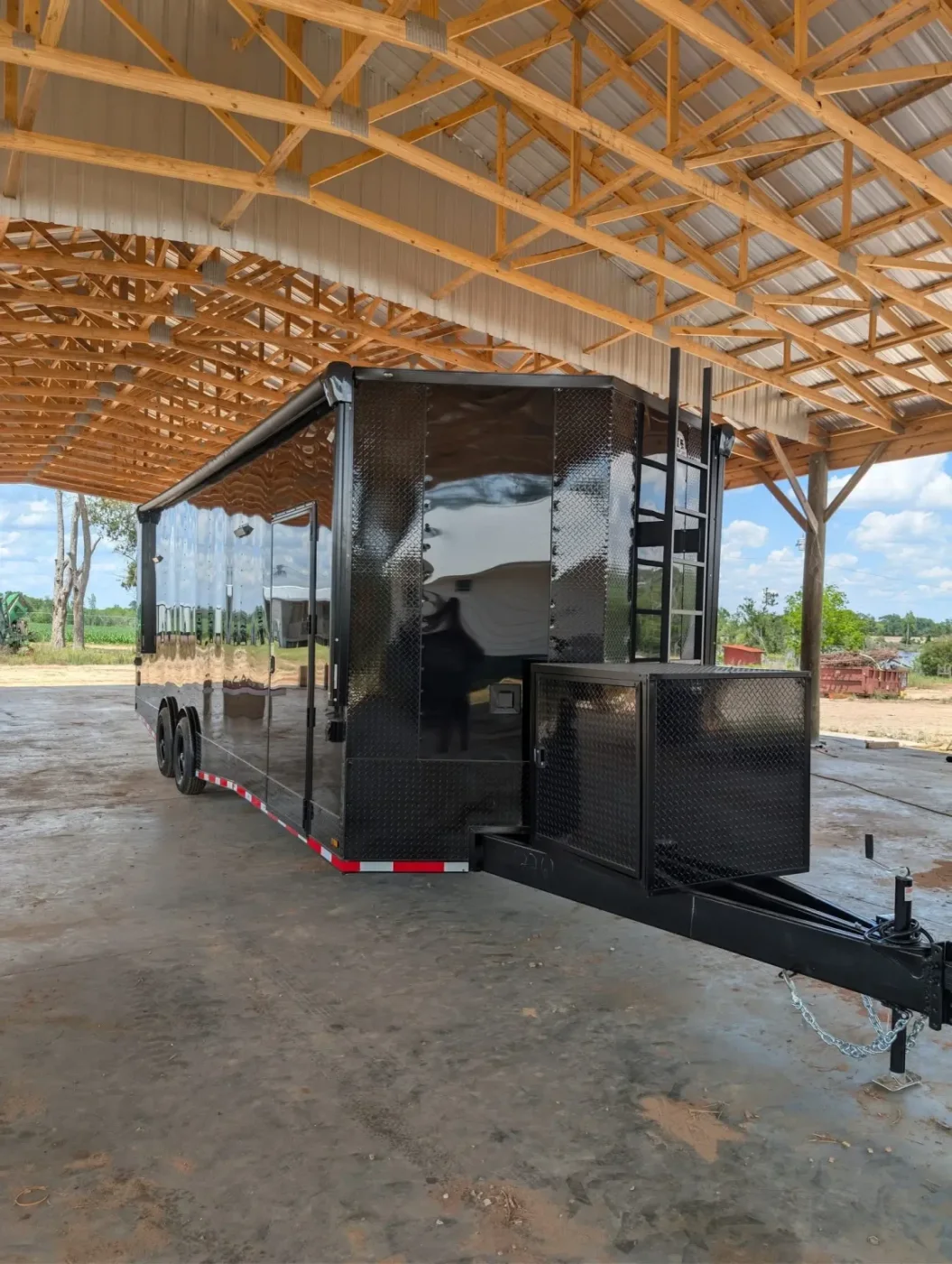 8.5x28TA3 Coast to Coast Black Blackout Race Trailer for Sale – product view 3