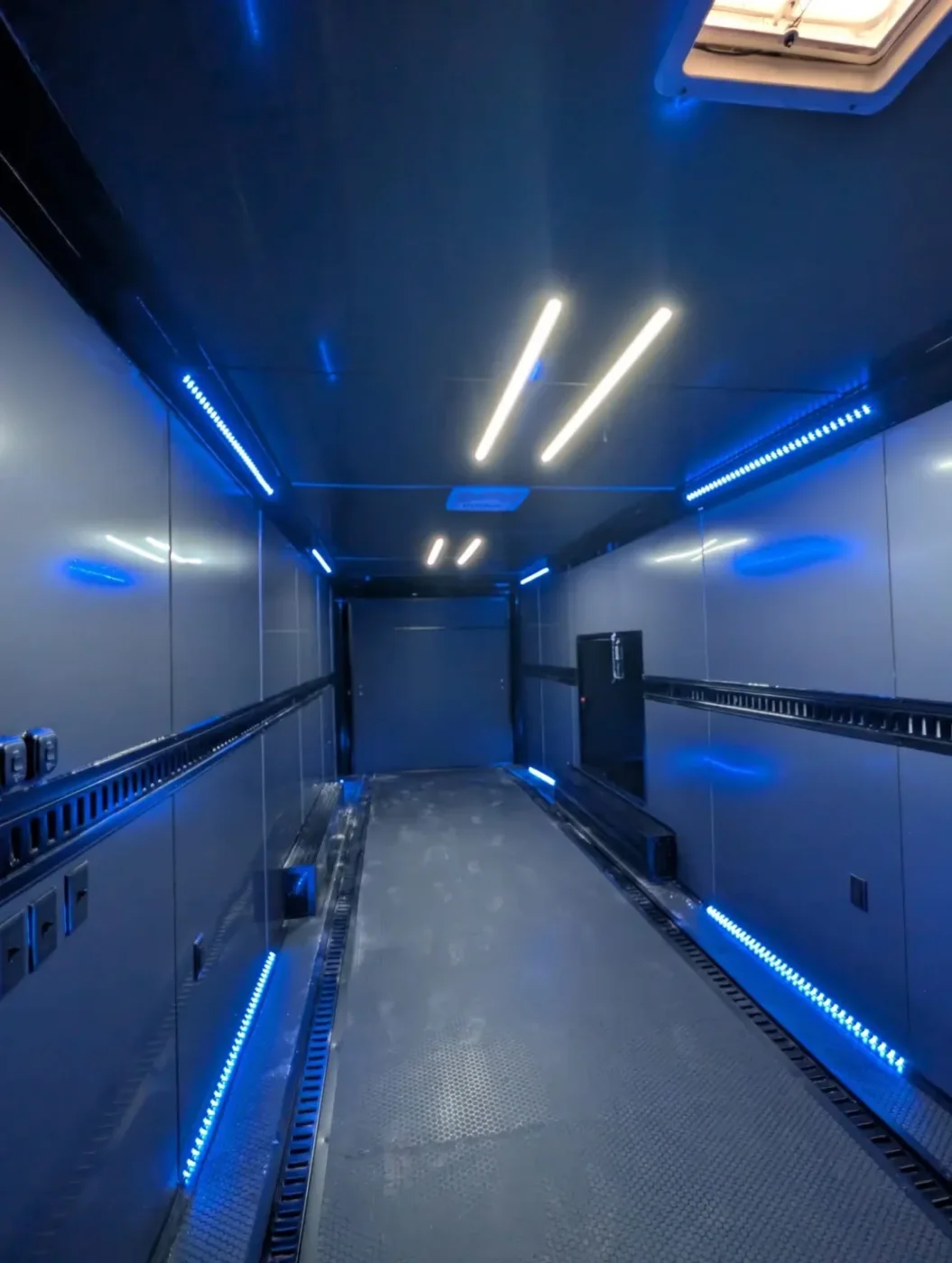8.5x28TA3 Coast to Coast Black Blackout Race Trailer for Sale – product view 2
