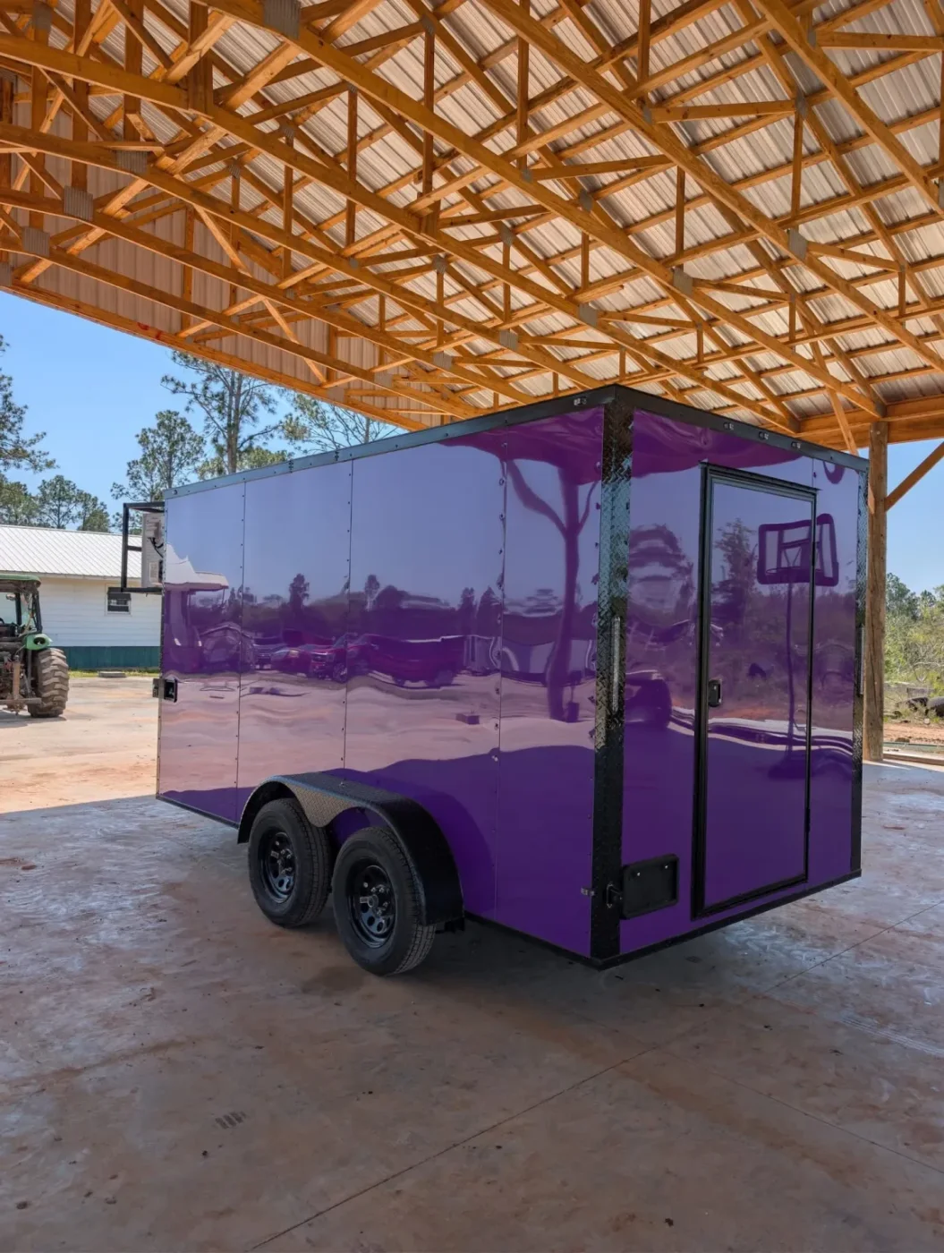 7x14TA Coast to Coast Purple Blackout Concession Trailer for Sale – product view 4