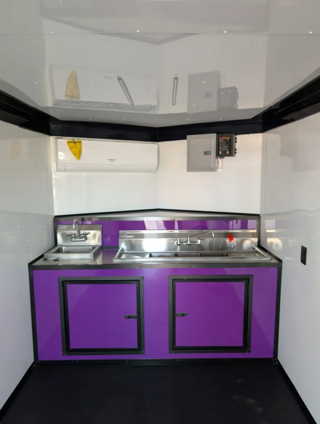 7x14TA Coast to Coast Purple Blackout Concession Trailer for Sale – product view 5