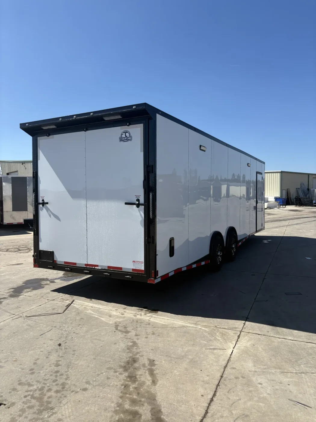 8.5x28TA Titanium Cargo White Blackout Race Trailers for sale – product view 3