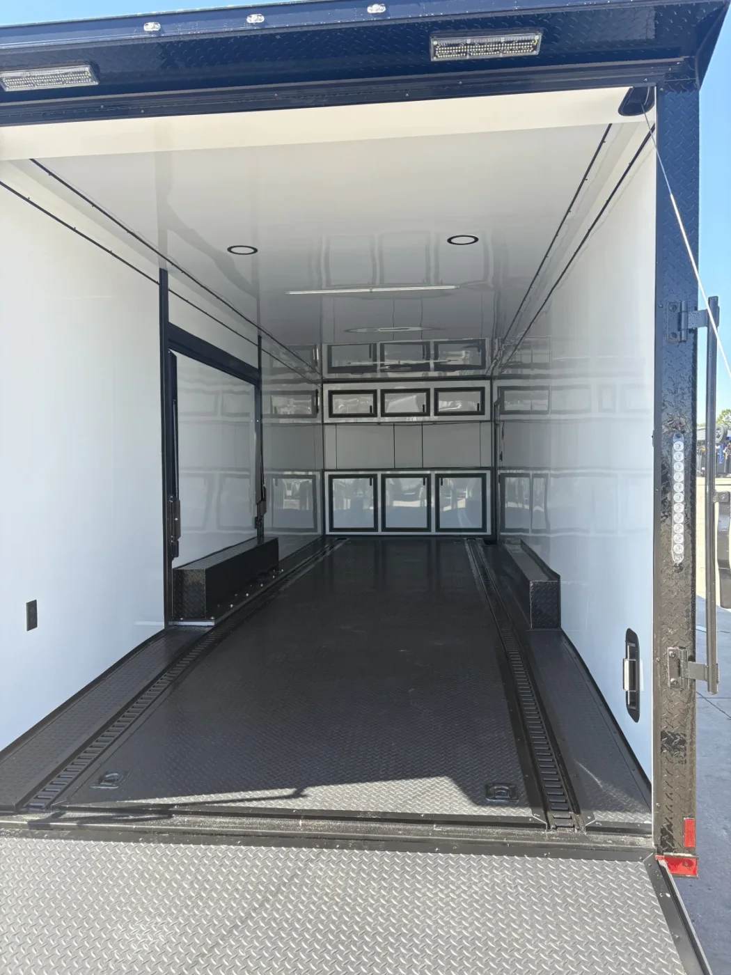 8.5x28TA Titanium Cargo White Blackout Race Trailers for sale – product view 4