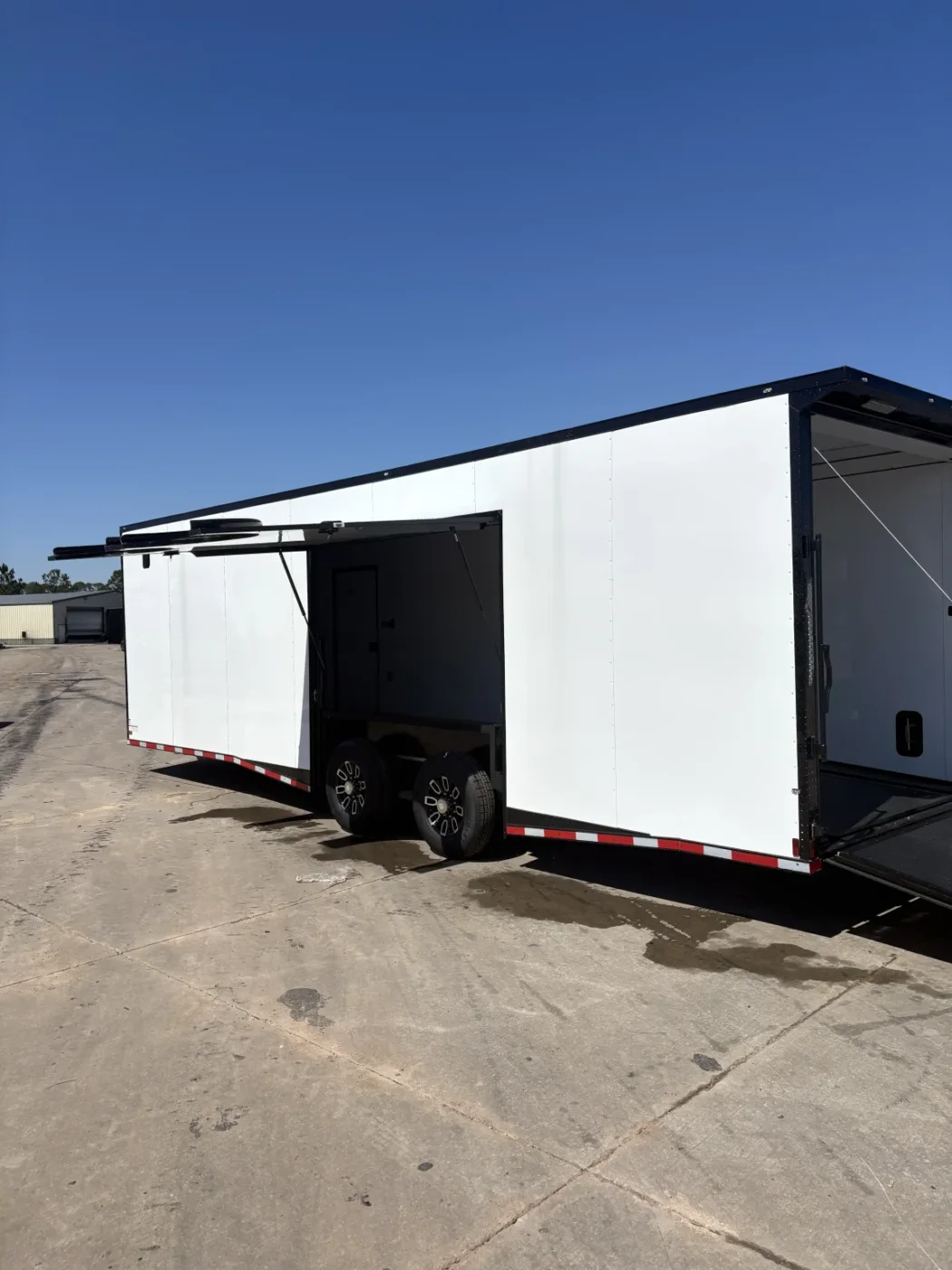 8.5x28TA Titanium Cargo White Blackout Race Trailers for sale – product view 5