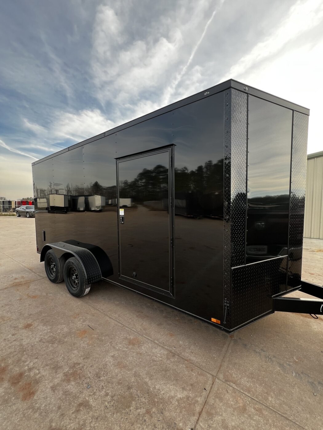 Titanium Cargo 7x16 Tandem Axle Black Blackout Enclosed Cargo Trailer - product view 2