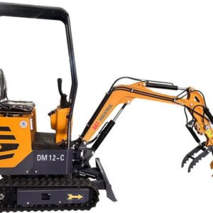 AGT 13.5 HP B&S 1-ton Mini & Small Excavator Micro Crawler Digger, Gasoline, Wit