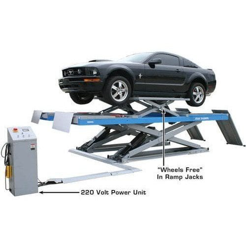 Atlas 12AWFSL Alignment Scissor Lift and RJ-6 Rolling Jack Combo - Image 4