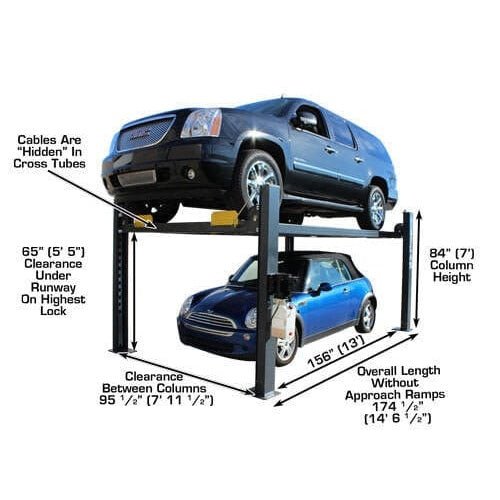 Atlas 408SL 8,000 lb. Super Deluxe 4-Post Lift - Image 2