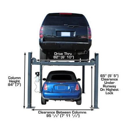 Atlas 408SL 8,000 lb. Super Deluxe 4-Post Lift - Image 5
