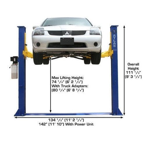 Atlas 9KBPX 9,000 lb Baseplate 2 Post Lift - Image 5