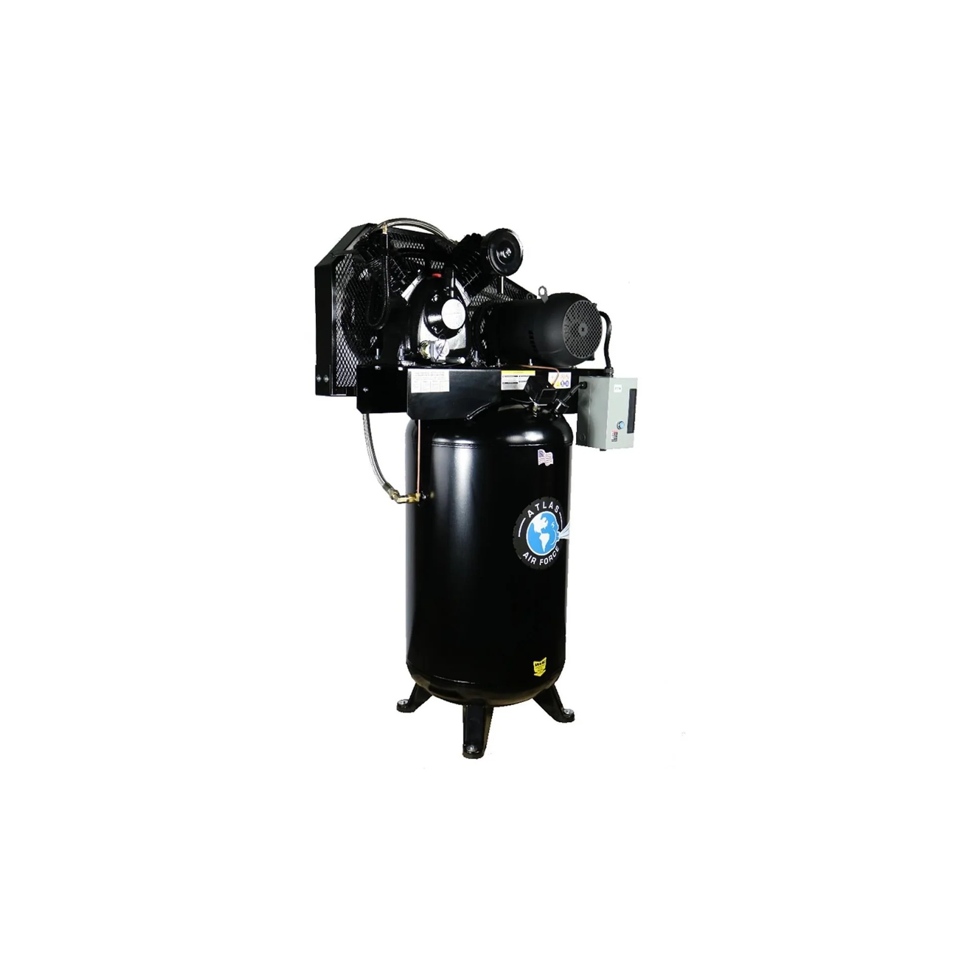 Atlas Air Force AF9P 80 Gallon Air Compressor | 7.5 HP | Plus Package | 2-Stage | 220V Single Phase | 23 CFM