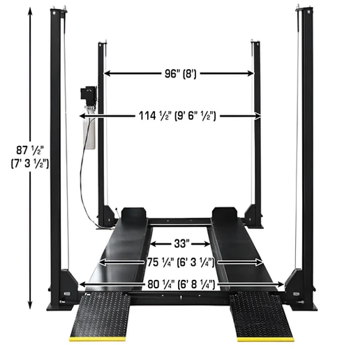 Atlas Apex 8, 8,000 lb 4 Post Vehicle Storage Lift - ALI Certified - Image 6