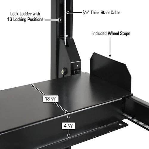 Atlas Apex 8, 8,000 lb 4 Post Vehicle Storage Lift - ALI Certified - Image 11