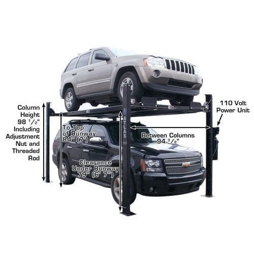 Atlas Garage PRO8000EXT 8,000 lb Extra Tall 4-Post Lift - Image 3