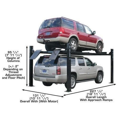 Atlas PRO9000 4 Post Lift + RJ6 Rolling Jacks Combo - Image 8