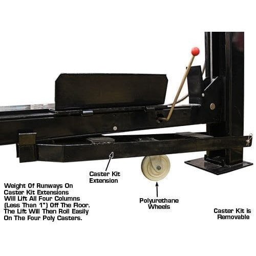 Atlas PRO9000 4 Post Lift + RJ6 Rolling Jacks Combo - Image 15