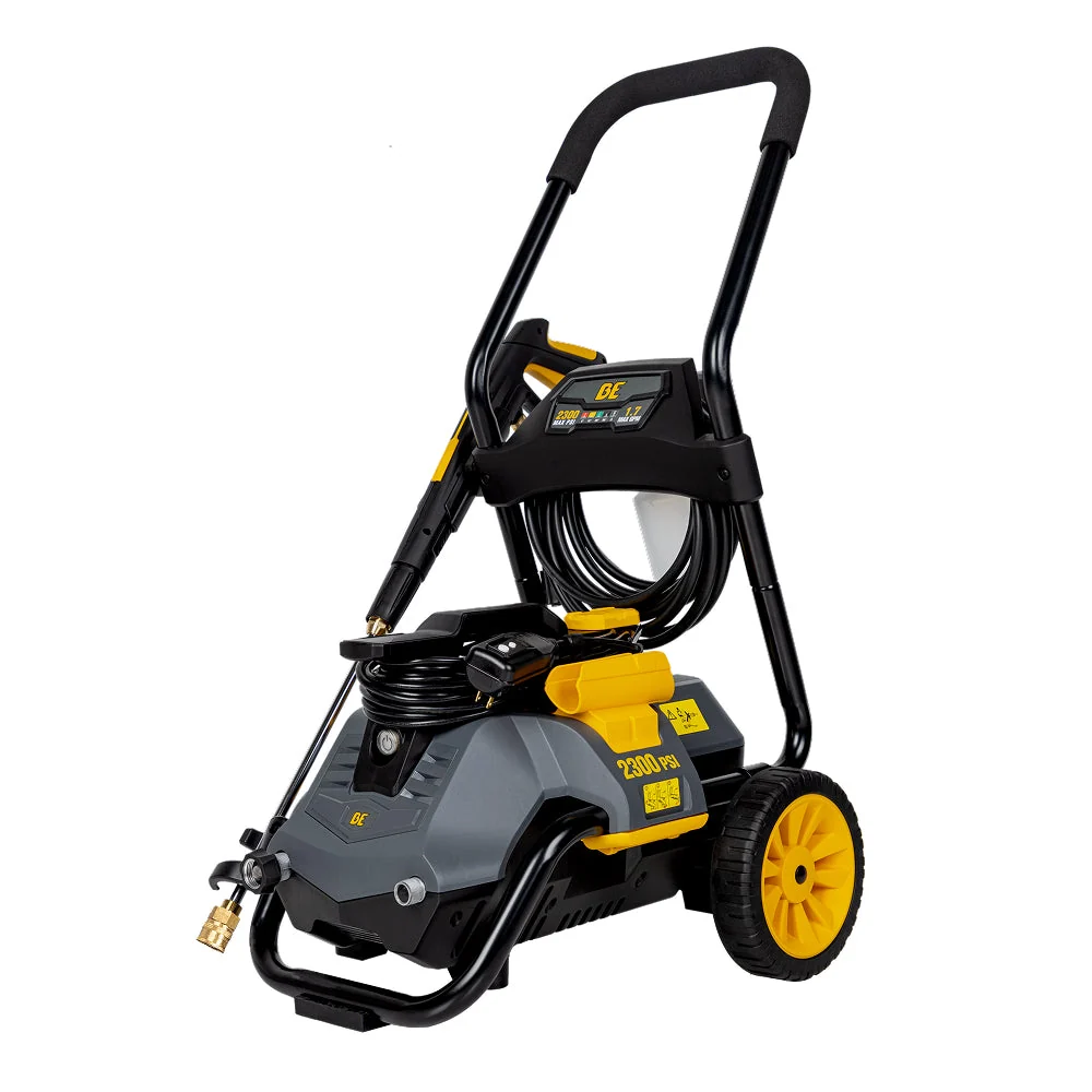 BE Power Equipment 2,300 PSI 1.7 GPM Electric Pressure Washer with Powerease Motor and AR Axial Pump - P2314EN