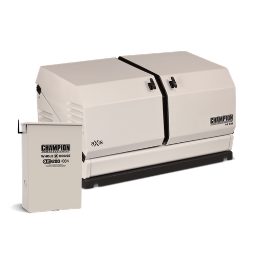 Champion 100837 14kW aXis Generator with 200A SE Transfer Switch