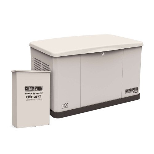 Champion 201595 10kW fleX Generator with 100A SE Transfer Switch