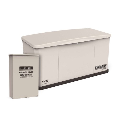 Champion 201614 26kW fleX Generator with 200A SE Transfer Switch
