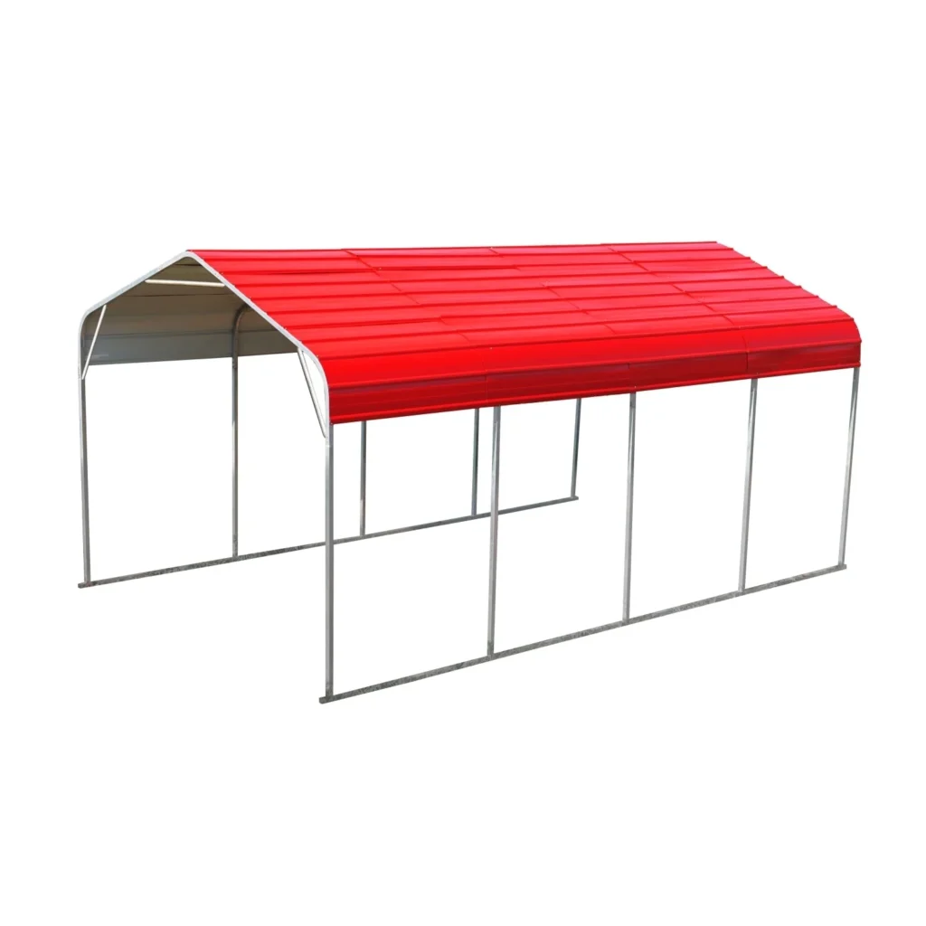 Chery Industrial 12’ x 20’ Heavy Duty Metal Garage Carport SUISCM122009