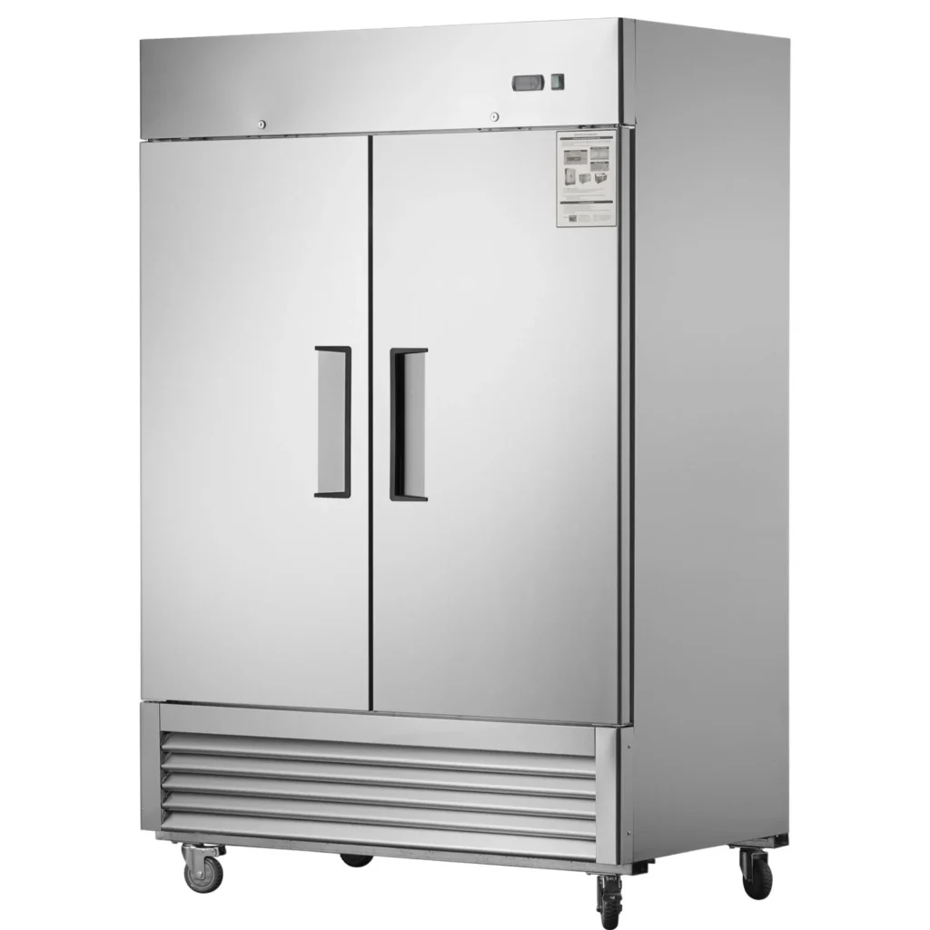 Chery Industrial 54"W Commercial Freezer 42 cu. ft. 2 Solid Door Reach-In Freezer