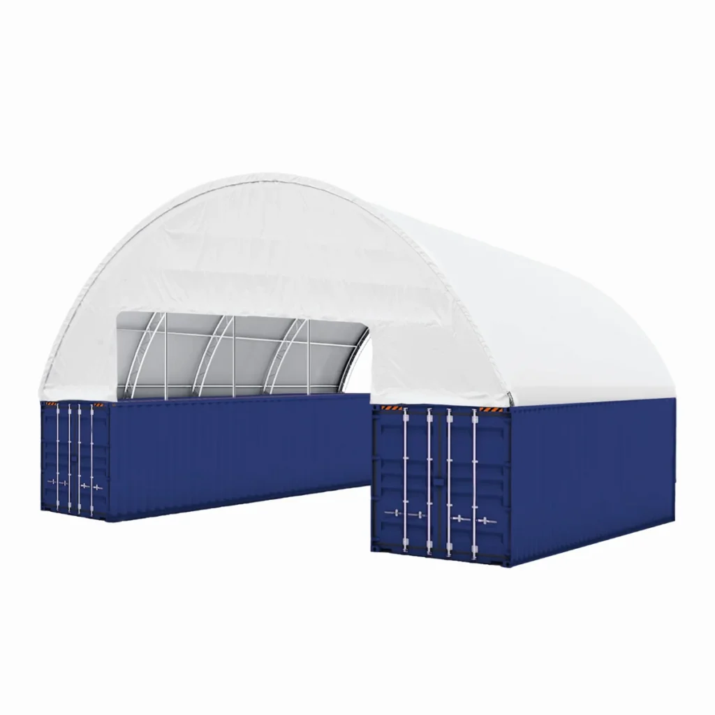 Chery Industrial 60'x40'x15' Double Truss Container Canopy Shelter
