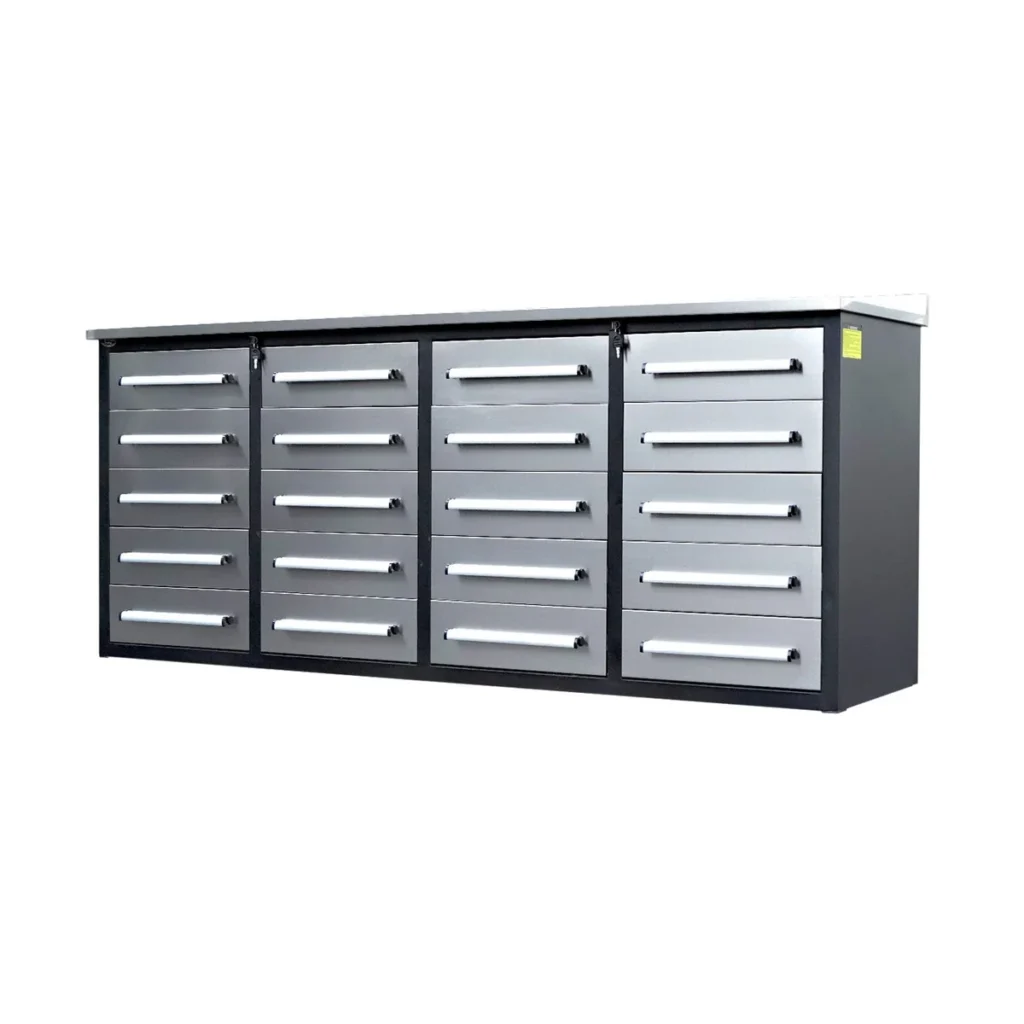 Chery Industrial 7ft Heavy Duty Garage Workbench Cabinet with 20 Drawers