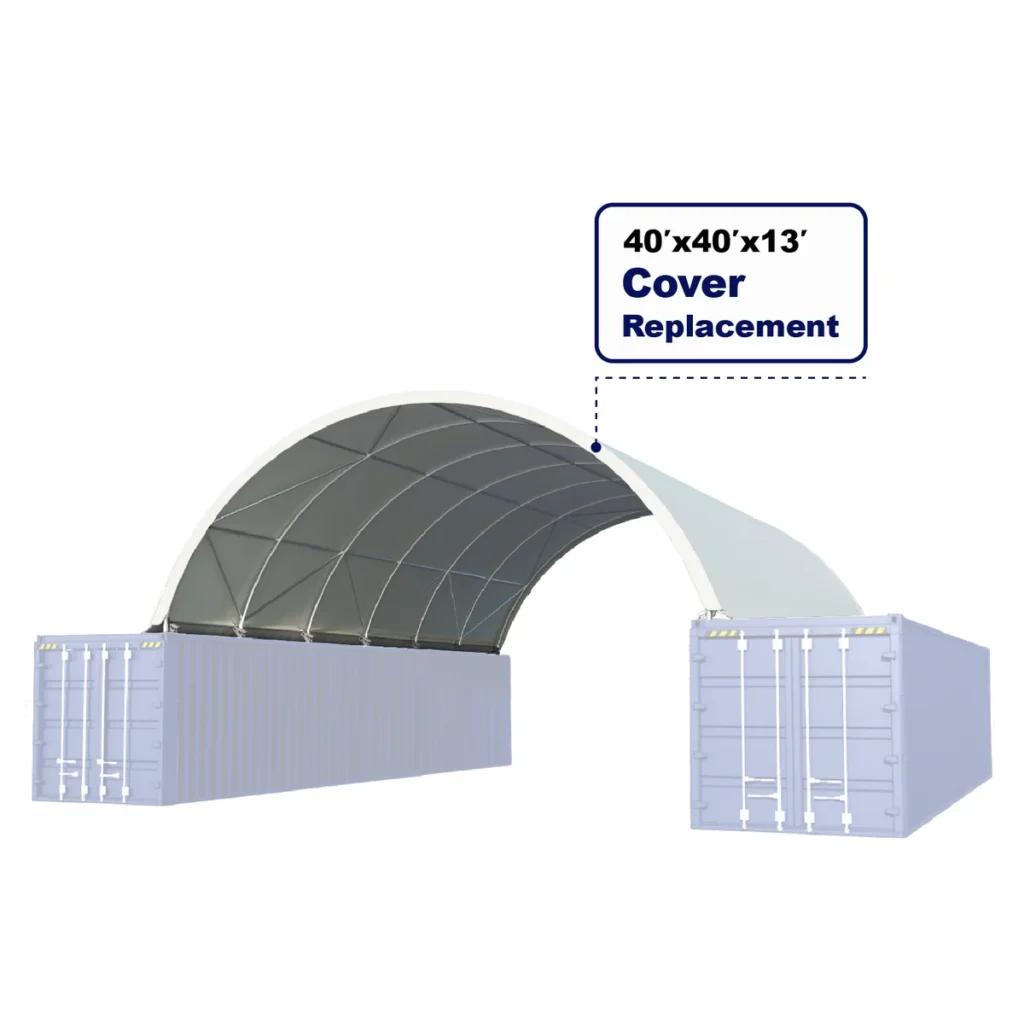 Chery Industrial Cover Replacement for Container Shelter 40'x40'x13'