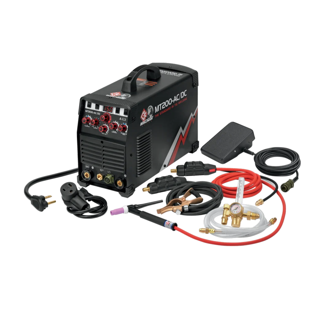 CK Worldwide MT200 AC/DC TIG Welding Machine w/ Flex Head Torch