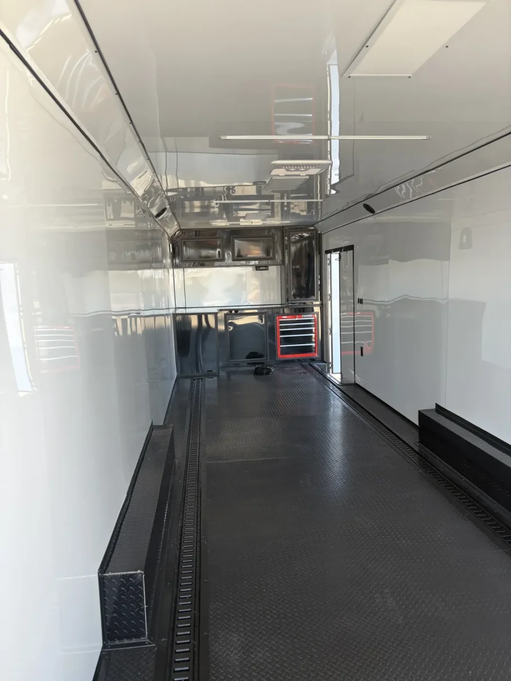 8.5x28TA2 Titanium Cargo Black Blackout Race Trailer - Gallery View 3