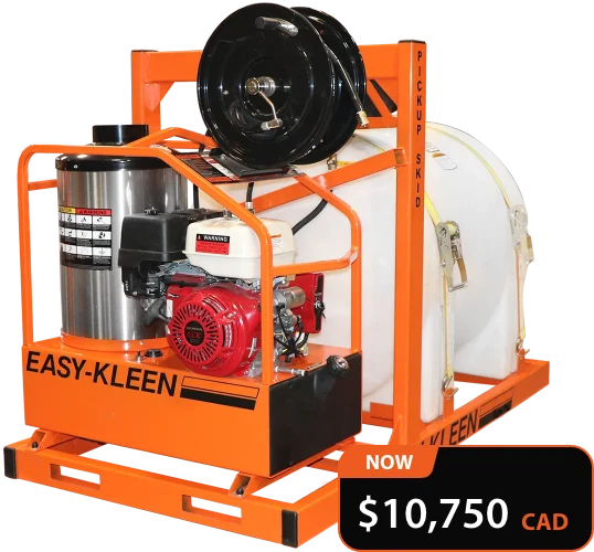 Easy Kleen 3,500 PSI 4 GPM Honda 13 HP Pickup Truck Skid Hot Water Pressure Washer with 225 Gallon Tank EZO3504G-H-GP/-PSR